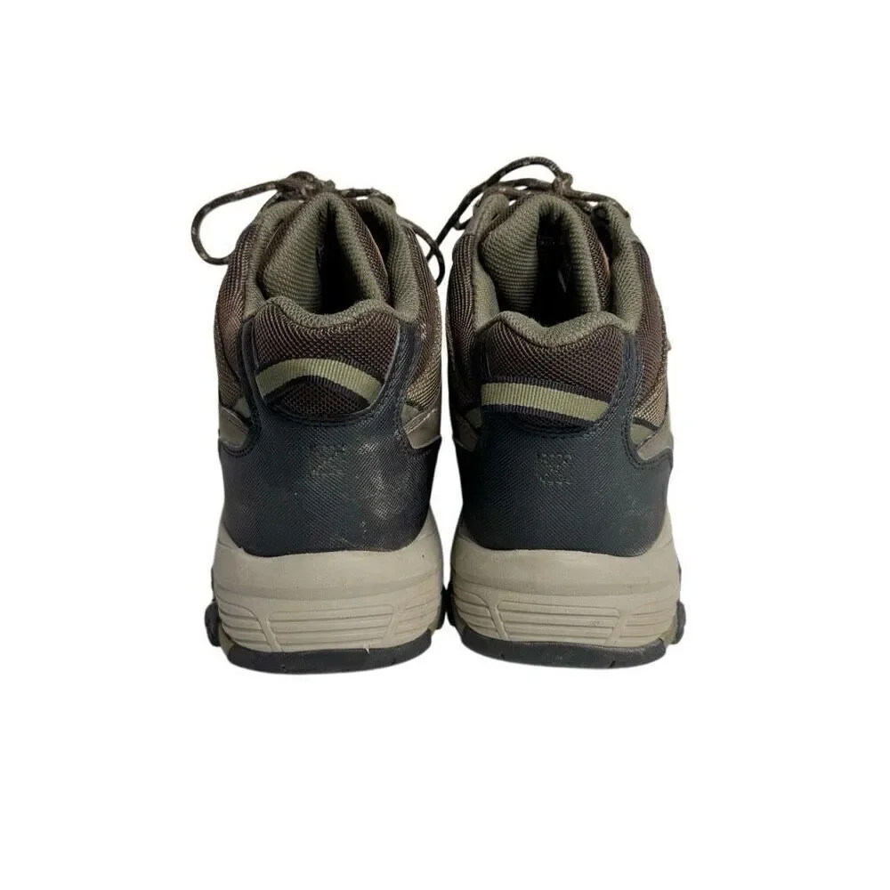 Skechers brown lace up waterproof ankle hiking boots size 9.5 wide width